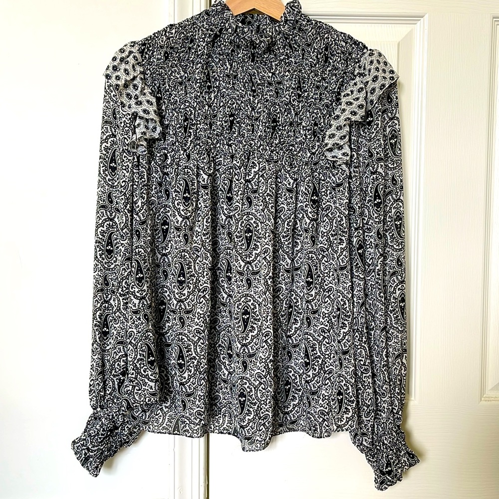 Zara paisley printed top